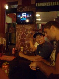 Watching UFC in Rio at Bar do Oswaldo